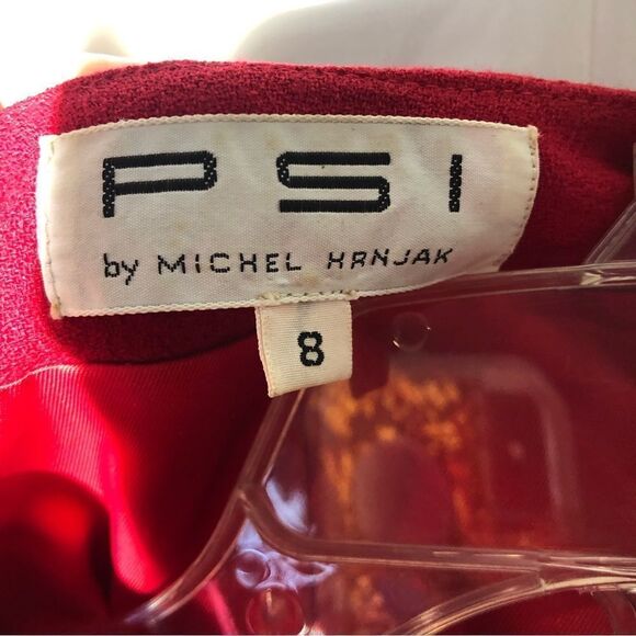 Red Wool Suit Set Size 8 - Picture 5 of 9